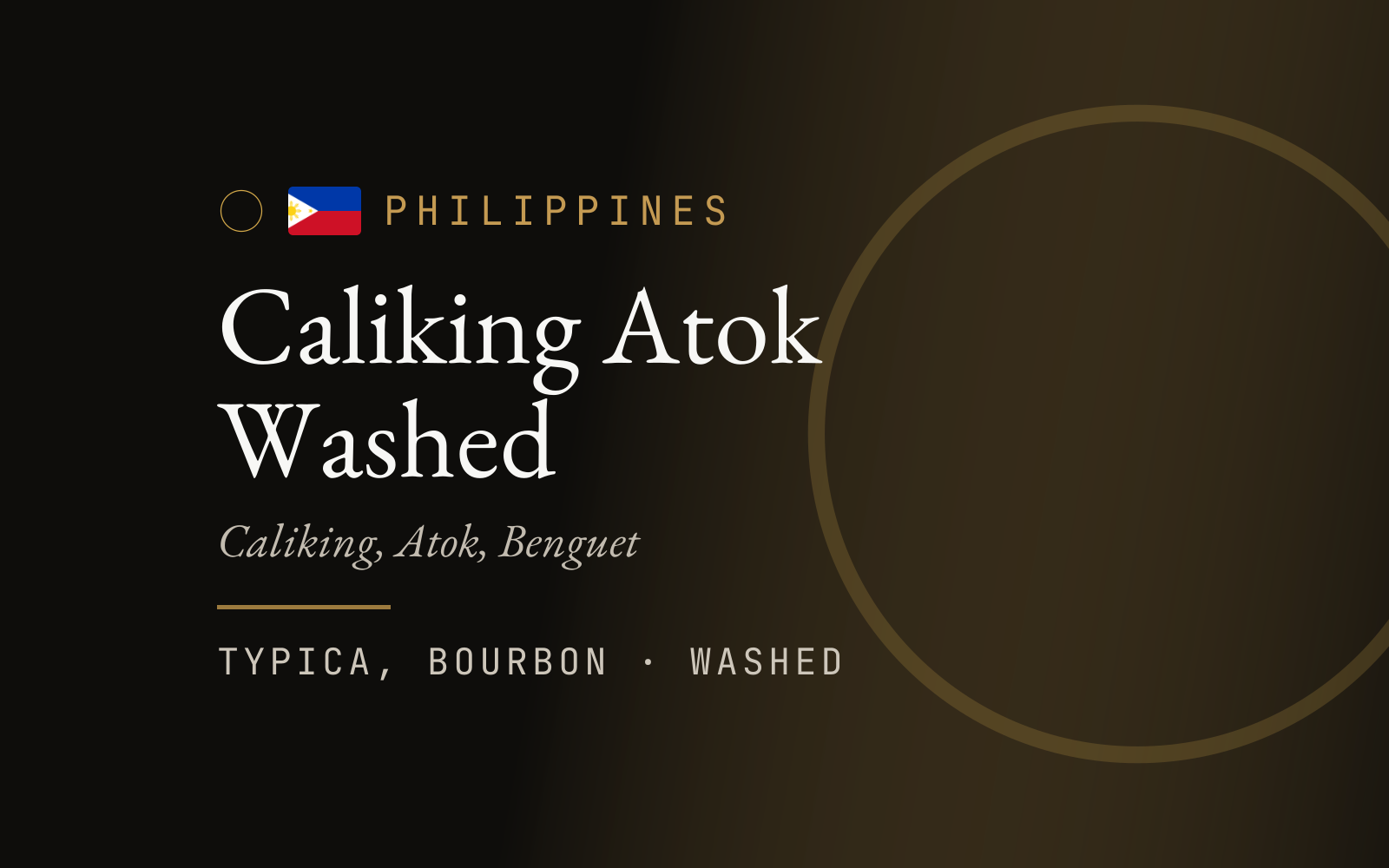 Caliking Atok Washed