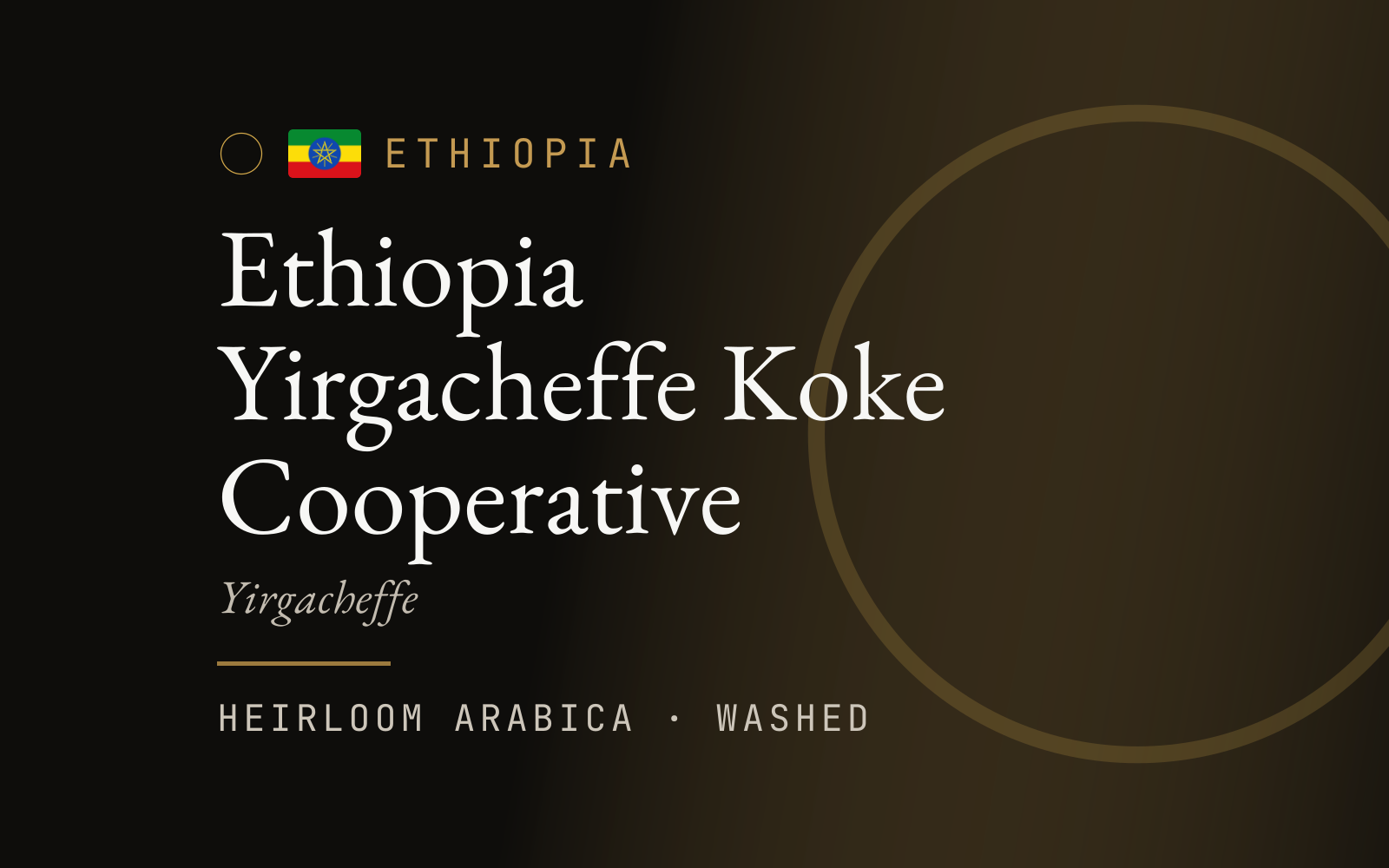 Ethiopia Yirgacheffe Koke Cooperative