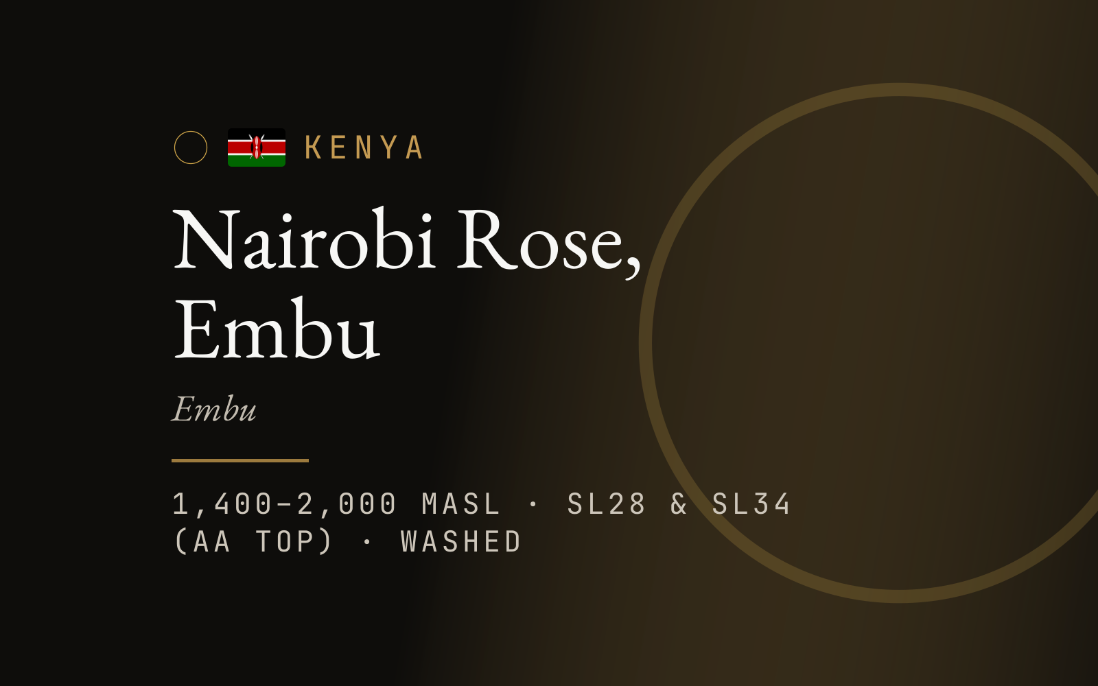 Nairobi Rose, Embu