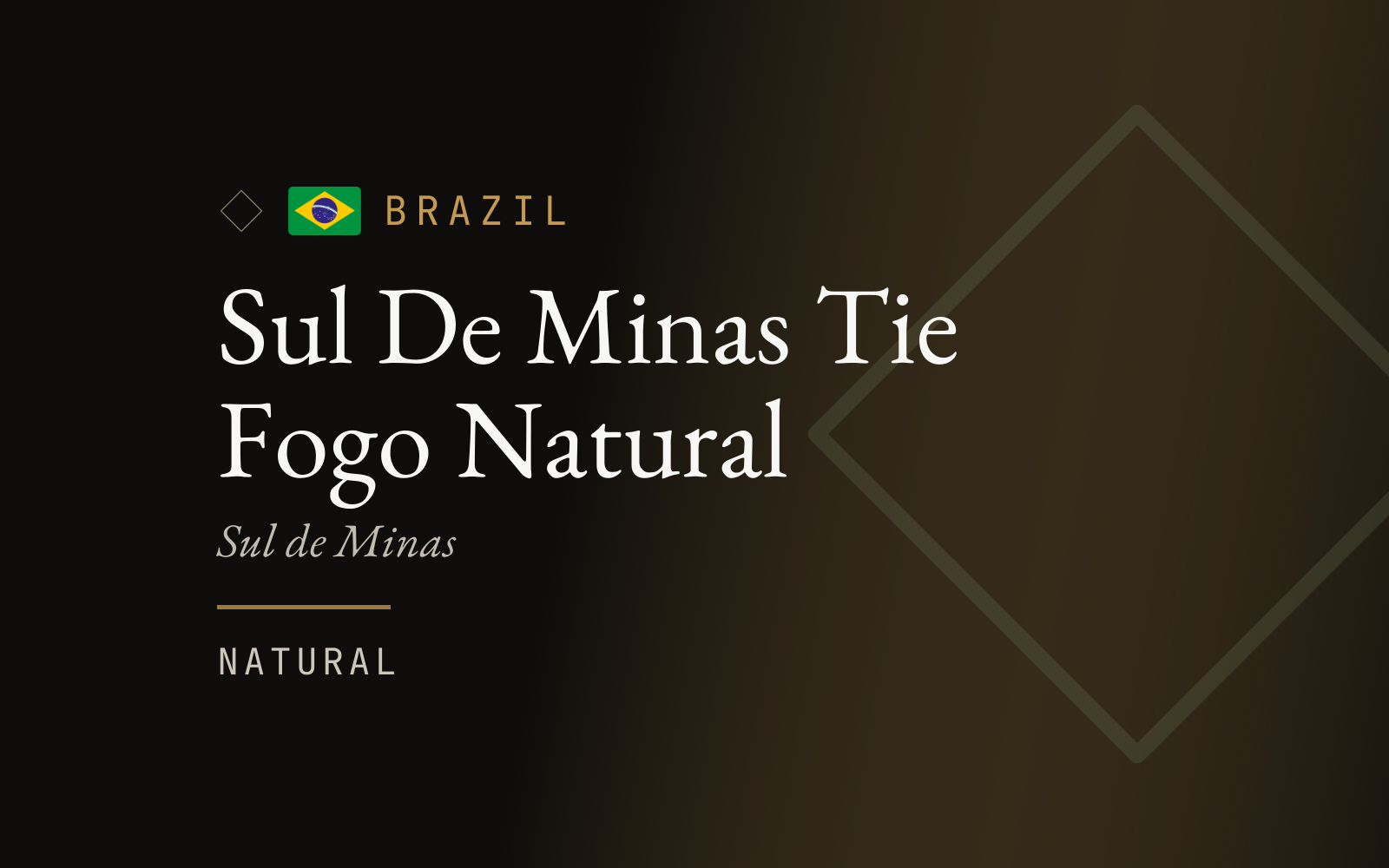 Sul De Minas Tie Fogo Natural