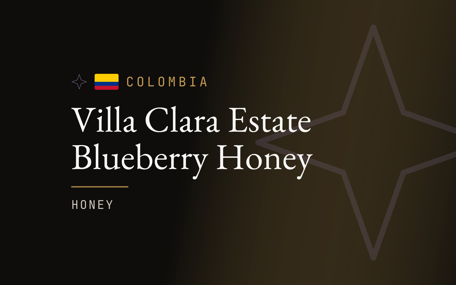Villa Clara Estate Blueberry Honey