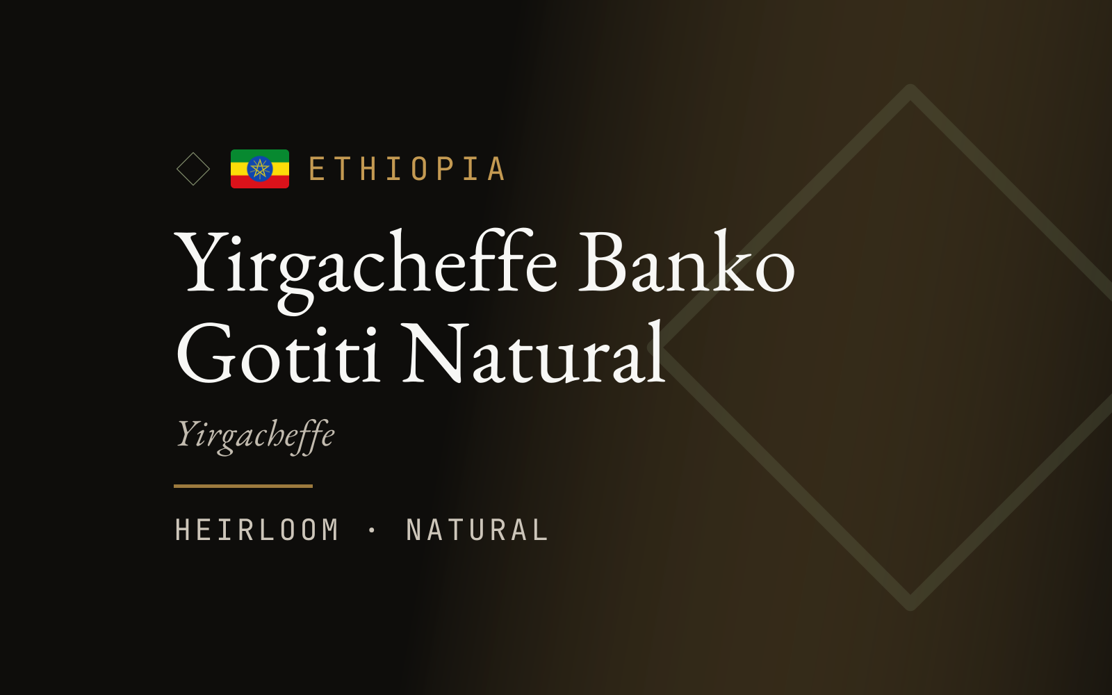 Yirgacheffe Banko Gotiti Natural