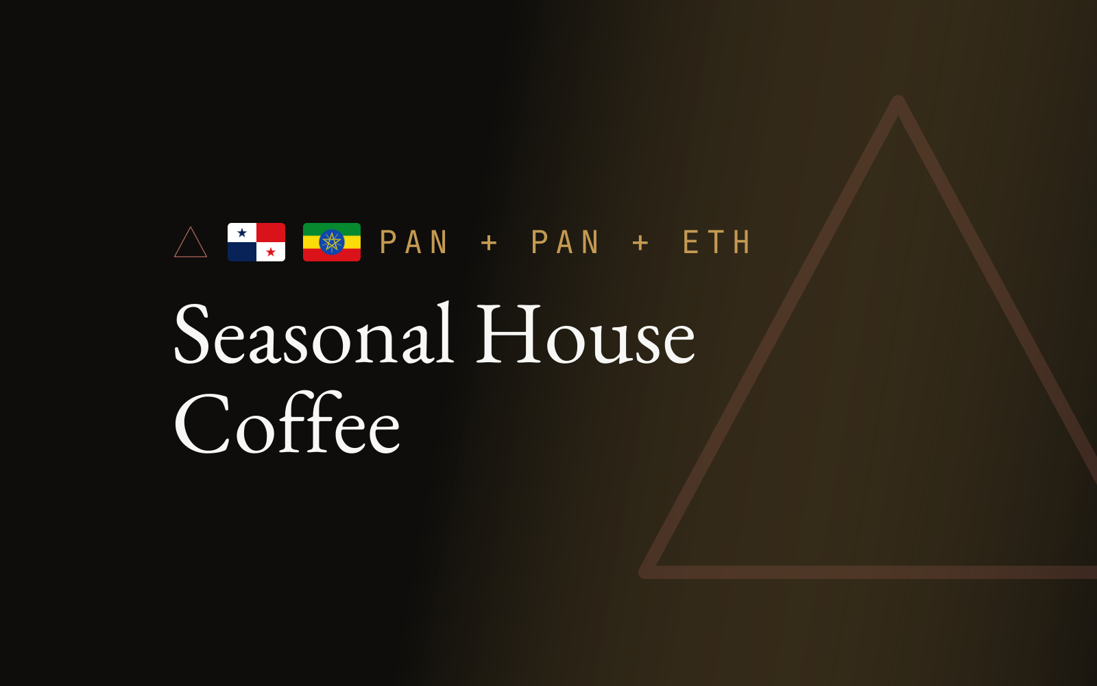 Seasonal House Coffee
